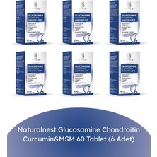 Naturalnest Glucosamine Chondroitin Curcumin & Msm 60 Tablet (6 Adet)
