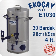 Allians Yüksek Kapasiteli Elektrikli Çay Makinesi, 30 Bardaklı Semaver Tasarımı