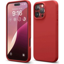 Huly  iPhone 16 Pro Max Kılıf First Silikon - Kırmızı Hub