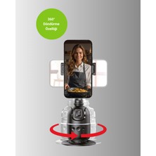Sosyal Medya Içerikleri Için Otomatik Yüz Takipli 360° Döner Gimbal Stand - Lisinya