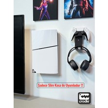 Crodle Playstation 5 Slim Duvar Standı ve Joystick Duvar Standı Ps5 Duvar Standı Gaming Aksesuar