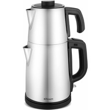 Allians Paslanmaz Çelik Çay Makinesi, Pratik ve Şık Tasarım, Hızlı Demleme