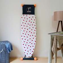 Feyza Design Büyük Boy Ipli Keçeli Ütü Masası Kılıfı 55X140CM, Stoperli ve Şık Tasarım