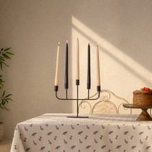 Evidea Deco Lucetta Şamdan - Siyah - 23 cm