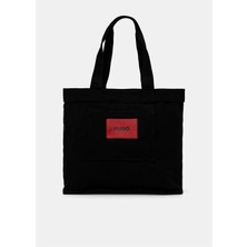 Hugo Kadın Uzun Saplı Kırmızı Marka Logolu Siyah Omuz Çantası 50536267-001