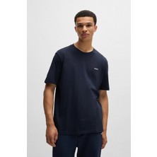 Hugo Erkek Marka Logolu Basic Bisiklet Yaka Kısa Kollu Lacivert T-Shirt 50466158-405