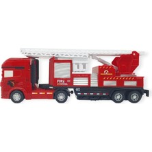 Metal Itfaiye Arabası - Merdivenli 26CM - 706-45 (Lisinya)