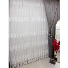 Nivemes Home Nivemeshome Hare 1/3 Pileli Tül Perde Apm