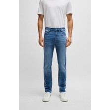 Boss Erkek Bol Paça Rahat Kesim Cep Detaylı Lacivert Jeans 50520856-420