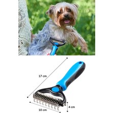 Plastik Saplı Metal Kedi Köpek Bakım Kıtık Tüy Topak Açıcı Tarak 1ADET ( Lisinya )