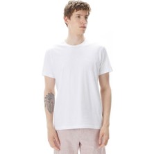 Boss Erkek Regular Fit Yuvarlak Yakalı %100 Pamuklu Kısa Kollu Beyaz T-Shirt 50475294-100