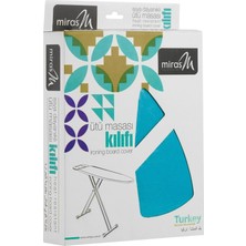 Feyza Design Turkuaz Kalın Keçeli Ütü Masası Bezi, Dayanıklı ve Şık Ev Tekstili