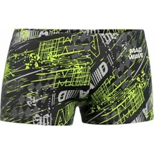 Mad Wave Erkek Çocuk Mayosu Stalker Junior L4 - Yeşil Siyah - Xxl/14-15 Yaş