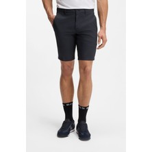 Boss Erkek Normal Kalıp Esnek Su Geçirmez Kolay Ütülenebilir Kumaşlı Lacivert Şort & Bermuda 50541384-402