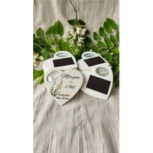 10 Adet Düğün Nişan Söz Hediyelik Kalp Açacak Magnet