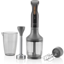 Arzum Pratik ve Güçlü 1500W El Blender Seti, Şık Siyah Tasarım