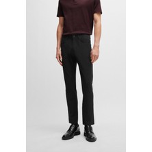Boss Erkek Slim Fit Düğme Kapamalı Dar Paça Günlük Siyah Jeans 50520195-001