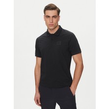 Boss Erkek Kısa Kollu Normal Kalıp Göğüste Logo Kabartmalı Pamuklu Lacivert Polo Yaka T-Shirt 50538176-402