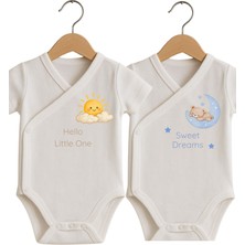 Babytex Gündüz & Gece 2'li Kruvaze Zıbın Seti -%100 Pamuk