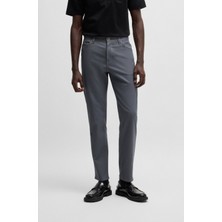 Boss Erkek Klasik Kesim Rahat Gri Pantolon 50524408-029