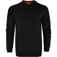 Hugo Erkek Regular Fit Günlük Uzun Kollu Siyah Sweatshirt 50520494-001