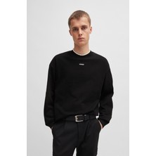 Hugo Erkek Pamuklu Marka Logolu Yuvarlak Yaka Siyah T-Shirt 50511029-001
