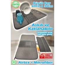 PremiumPort Büyük Boy 36X60 cm Katlanabilir Mikrofiber Bulaşıklık Bez, Pratik ve Kullanışlı