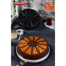 PremiumPort Döküm Kek Kalıbı, Titanyum Kaplama, 28 Cm, Sağlam ve Şık Tasarım