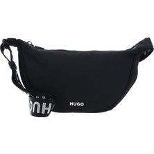 Hugo Kadın Uzun Askılı Fermuarlı Hafif Siyah Omuz Çantası 50536064-001