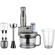 Allians Şık Gri Quadro Silver Stone 1000 W Blender Seti, Yüksek Performans