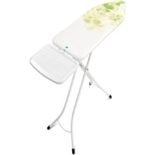 Feyza Design Beyaz Yonca Desenli Katlanabilir Ütü Masası 124X45CM Buhar Kazanı Standlı