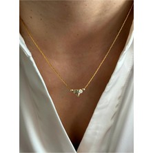 Hercy Kadın Gold Mini Kalpli Kolye