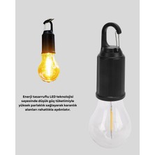 Type-C Şarjlı LED Kamp Lambası - Uzun Ömürlü Pil ve Yüksek Parlaklık - Lisinya