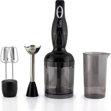 Allians Şık Siyah Blender Seti, 3 Yıl Garantili, Güçlü ve Pratik Kullanım
