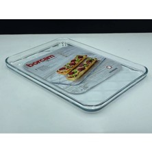 Teknotrust Şeffaf Borcam Tepsi 1025 Cc, 33,4X24,4X2 Cm, Dayanıklı ve Şık Tasarım