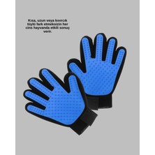 Evcil Hayvan Bakım Eldiveni - Masaj ve Tüy Toplama Özellikli Silikon Eldiven - Lisinya