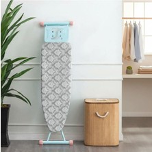 Feyza Design Ipli Ayarlanabilir Keçeli Isıya Dayanıklı Ütü Masası Kılıfı 52X140 cm Gri