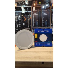 5li Paket Atlantis 24 Watt Oval Beyaz Kasa Beyaz Işık Sıva Altı LED Panel 6500K Yüksek Işık
