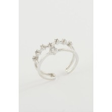 Nacario Yıldız Zirkon Taşlı Yüzük