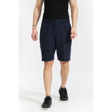 Boss Erkek Slim Fit Düz Chino Bermuda Lacivert Şort 50504550-402