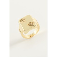 Nacario Yıldız Zirkon Taşlı Yüzük