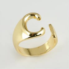 Nacario Harfli Lüx Metal Yüzük