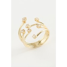 Nacario Ağaç Zirkon Taşlı Yüzük