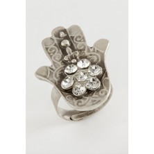 Nacario Ftma Ana Eli Osmanlı Işlemeli Taşlı Metal Yüzük