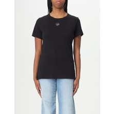 Boss Kadın Dar Kalıp %100 Pamuklu Dark Kalıp Kısa Kollu Siyah T-Shirt 50540260-001