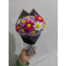 Badem Hediyecilik El Yapımı Şönil Çiçek Buket – Dekoratif, Solmayan, Hediye Için Ideal