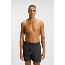 Boss Erkek Beli Bağlamalı Cepli Astarlı Kısa Boy Siyah Mayo 50491594-022