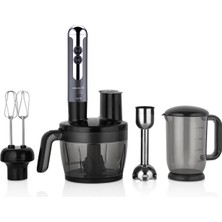 Allians Çok Fonksiyonlu Çok Renkli Krom Blender Seti, Pratik ve Şık Tasarım