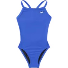 Tyrtyr Durafast Elite® Diamondfit Kız Çocuk Mayo - Solid - 428 - Mavi - 22 - ST00690-2697