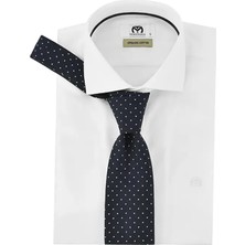Boss Erkek %100 Ipek Mikro Desenli Lacivert Kravat 50545600-404